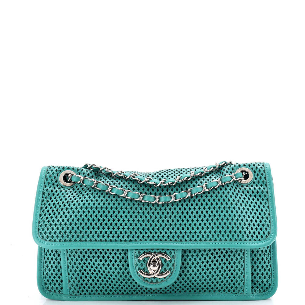 Chanel Medium Up In The Air Flap Bag Perforated Leather